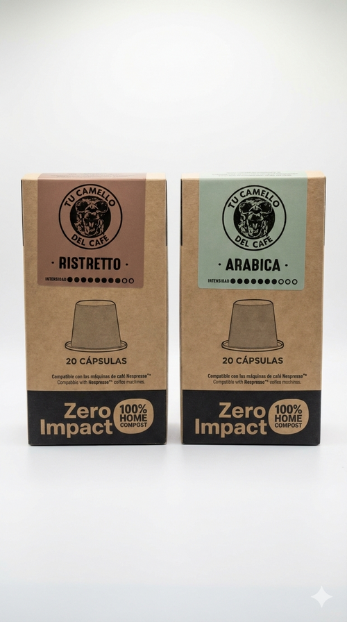 Café Arábica Zero Impact – Cápsulas compostables (20 uds)