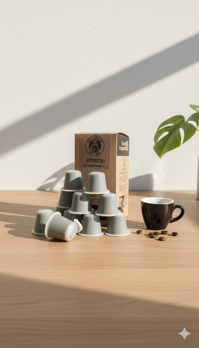 Café Ristretto Zero Impact – Cápsulas compostables (20 uds)